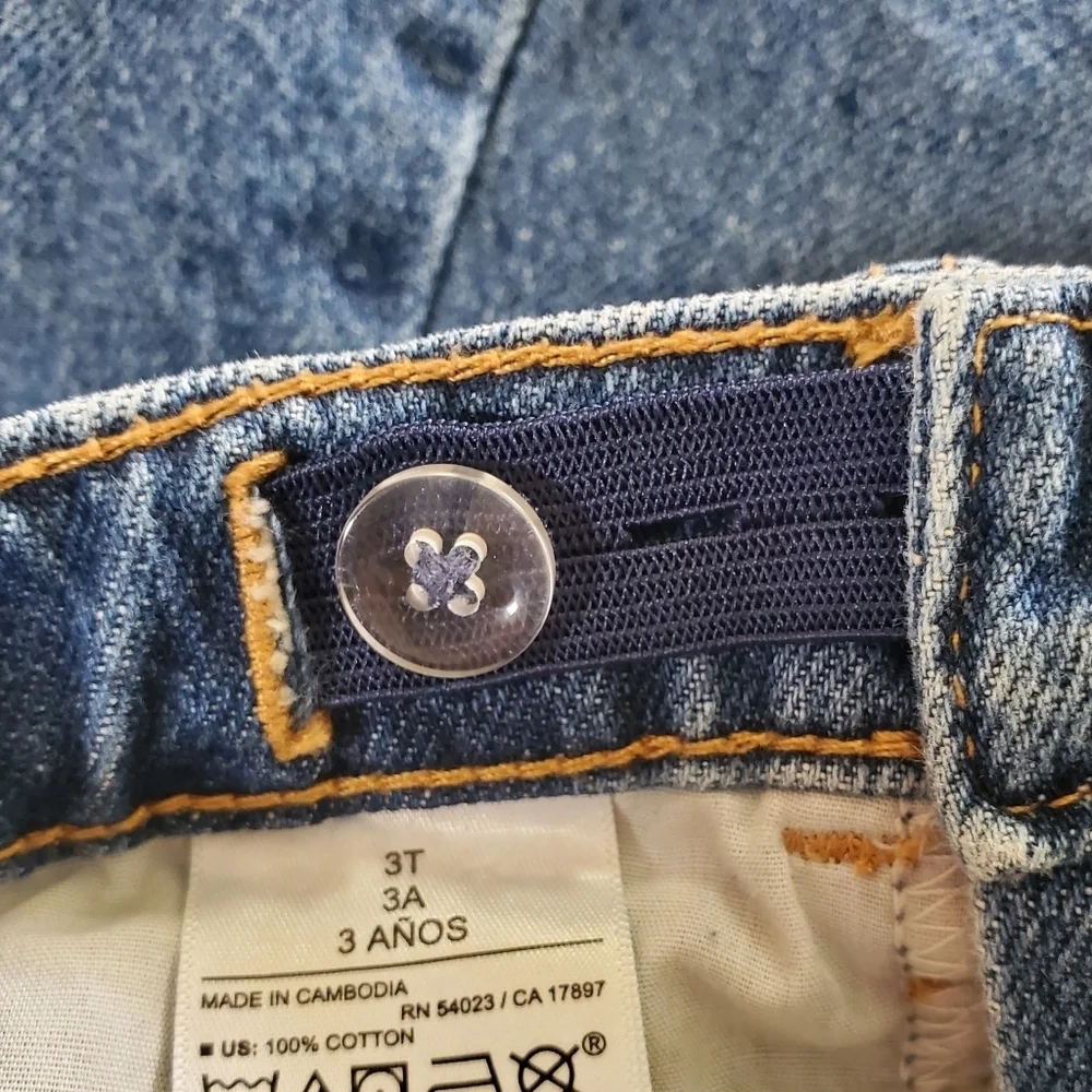 K1164 * Old Navy Girls Jean Skirt Medium Wash Denim Size 3T